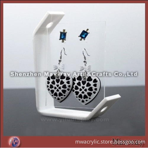 Single acrylic earrings display rack